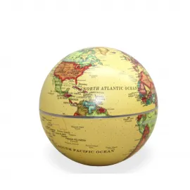 Masa Üstü Dönen Antik Görünümlü Dünya Küresi - Eğitici Dekoratif Ofis Aksesuarı