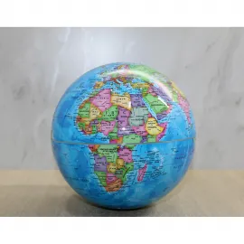 20 cm Çapında Detaylı Haritalı Dönen Dünya Küresi - Eğitim ve Dekorasyon İçin İdeal Seçim