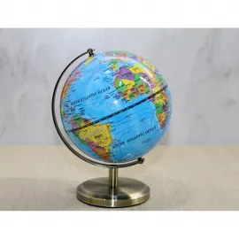 Modern Dekoratif Masa Üstü Dünya Küre - Şık Tasarımlı Eğitim ve Dekorasyon Bir Arada