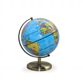 Modern Dekoratif Masa Üstü Dünya Küre - Şık Tasarımlı Eğitim ve Dekorasyon Bir Arada
