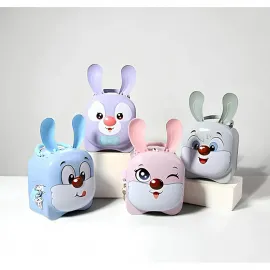 Rengarenk Metal Kilitli Sevimli Tavşan Kumbara: Çocuk Odası ve Ev Dekorasyonu İçin İdeal Hediye