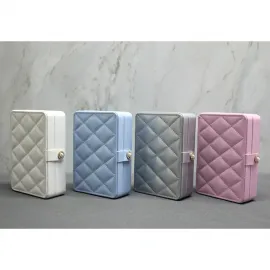 Şık Deri Kaplamalı Seyahat Makyaj ve Takı Düzenleyici Kutusu – Taşınabilir Mücevher Organizer