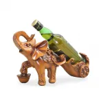 Zarif Polyester Fil Figürü Şaraplık | Dekoratif Ev Hediyesi & Modern Şarap Tutucu