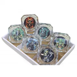 Kafatası Azrail Tema Cam Küllük: Şık Gotik Tasarımlar, Sağlam Dekoratif Sigara Küllüğü