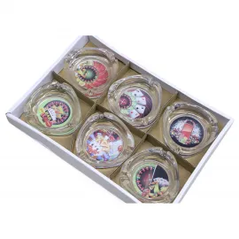 Casino Temalı Dekoratif Cam Küllük | Şans Oyunları ve Poker Severlere Özel Tasarım Küllük