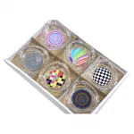 Modern Tasarım Göz Alıcı Desenli Cam Küllük – Ev ve Ofis İçin Estetik Sigara Küllüğü