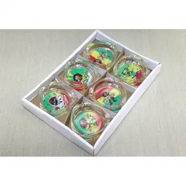 Dekoratif Rasta Reggae Motifli Özel Tasarım Şık Cam Küllük – Canlı Renkler