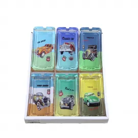 Vintage Otomobil Desenli Dekoratif Cam Küllük – Retro Tema Ev ve Ofis Kül Tablası