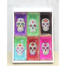 Meksika Şeker Kurukafa Desenli Renkli Dekoratif Cam Küllük | Ev ve Ofis Şıklığı İçin Benzersiz Tasarım