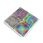 Modern Desenli Cam Küllük Koleksiyonu - Leopar, Mandala, Spiral, Ekose Seçenekleri