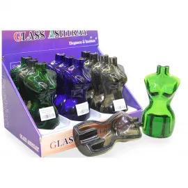 Şık Cam Kadın Gövdesi Şeklinde Puro Küllüğü - Estetik ve Modern Dekoratif Obje