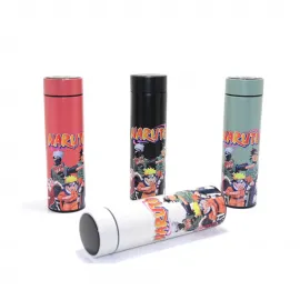 Naruto Karakterli Akıllı Termos 500 ml | Dijital Isı Göstergeli Paslanmaz Çelik