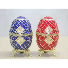 Göz Kamaştıran Swaroski Taşlı Faberge Tarzı Dekoratif Biblo