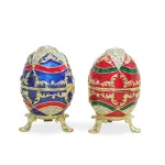 Göz Kamaştıran Swaroski Taşlı Dekoratif Yumurta Biblo Kutu: El İşçiliği Sanat Eseri