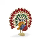 Swaroski Işıltılı Tavuskuşu Biblo | Ev ve Ofis Dekorasyonu İçin Göz Kamaştıran Figür