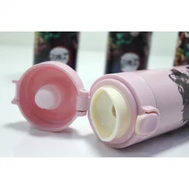 Demon Slayer Tanjiro Karakterli Paslanmaz Çelik Termos | Anime Temalı Sıcak Soğuk İçecek Şişesi