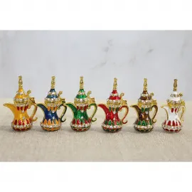 Swarovski Taşlı Renkli Minik İbrik Biblo | Zarif Ev Dekoru ve Hediyelik Figürler