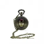 Marvel Iron Man Temalı Antik Bronz Vintage Köstekli Cep Saati - Koleksiyonluk Hediye Fikri