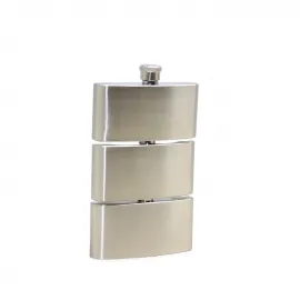 Üç Katlı Paslanmaz Çelik Matara Seti | Seyahat Boyu Cep Likör Flaskı | Şık ve Dayanıklı