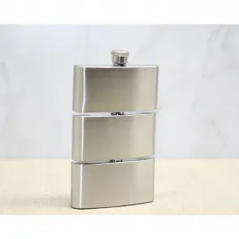 Üç Katlı Paslanmaz Çelik Matara Seti | Seyahat Boyu Cep Likör Flaskı | Şık ve Dayanıklı