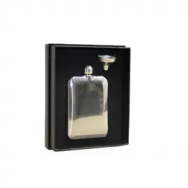 Paslanmaz Çelik Şık Cep Matarası ve Hunisi Seti | Özel Anlar İçin İdeal Hediye, 12.5 cm