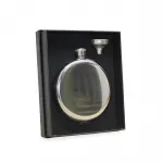 Paslanmaz Çelik Hunili Cep Matara Seti – Şık ve Taşınabilir İçki Matarası Hediye Kutusu