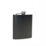 Zarif Siyah Mat 7 Oz Paslanmaz Çelik Cep Matarası | Şık ve Taşınabilir Hediye