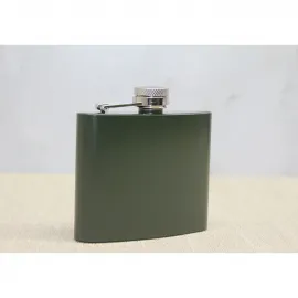 Şık  5 Oz Cep Matarası - Haki Renk Paslanmaz Çelik Outdoor İçki Matarası, Taşınabilir ve Dayanıklı