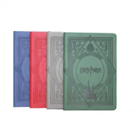 Harry Potter Resmi Lisanslı Hogwarts Temalı Kabartmalı Deri Defter - 21x15 Cm