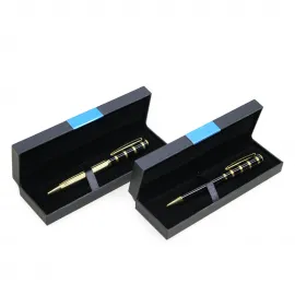 Zarif Kutu İçinde Altın Detaylı Lüks Tükenmez Kalem | Kurumsal Hediye Seçeneği