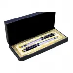Şık Metal Tasarımlı 2'li Kutulu Tükenmez Kalem Seti - İş ve Özel Günler İçin Lüks Hediye
