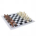 El Yapımı Ahşap Satranç Takımı - Kaliteli ve Dayanıklı 10 cm Profesyonel Satranç Taşları