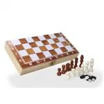 Katlanabilir Ahşap Kutulu Satranç, Tavla ve Dama Seti – Tahta Oyunları Deneyimi