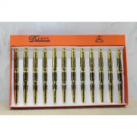 Dikawen Lüks Altın Renk Zarif Tasarım Tükenmez Kalem – 14 cm Pürüzsüz Yazım Deneyimi