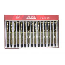 Qibao Klasik Serisi Lüks Altın Detaylı Desenli Tükenmez Kalem - Zarif Yazı Deneyimi