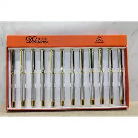 Dikawen Şık Tasarım Metal Gövdeli Gold Detaylı Tükenmez Kalem – İş ve Ofis İçin İdeal