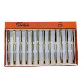 Dikawen Şık Tasarım Metal Gövdeli Gold Detaylı Tükenmez Kalem – İş ve Ofis İçin İdeal