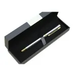 Metal Gövdeli Şık Gold Detaylı Tekli Tükenmez Kalem Hediye Kutulu - Mükemmel Kurumsal Hediye