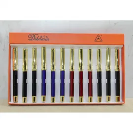 Dikawen Altın Detaylı Zarif Tükenmez Kalem | Profesyonel Yazım Deneyimi için Tekli Seçenek