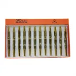 Dikawen Lüks Altın Şerit Desenli Siyah Tükenmez Kalem - Zarif ve Profesyonel Yazım Keyfi