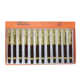 DikaWen Lüks Altın Kapaklı Mermer Desenli Tükenmez Kalem | Profesyonel ve Şık Yazım Deneyimi