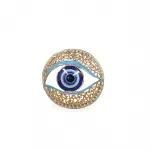 Göz Alıcı Swaroski Taşlı Altın Rengi Nazar Göz Figür Magnet – Şık ve Koruyucu Dekorasyon
