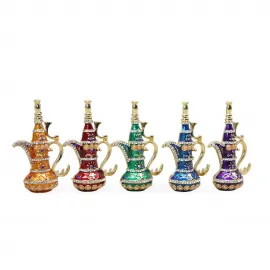 Swarowski Taşlı Zarif Minyatür Şark Köşesi Cezve Biblo Ev ve Ofis Dekorasyonu