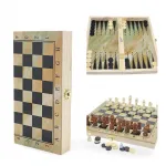 2'si 1 Arada Lüks Ahşap Satranç ve Tavla Seti | Katlanabilir Strateji Oyunu