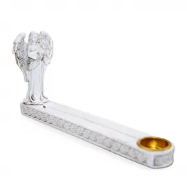 Zarif Beyaz Melekli Polyester Dekoratif Tütsülük Objesi | Ev ve Ofis İçin Şık Ortam Kokulandırma