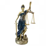 Şık Polyester Adalet Biblosu Themis Figürü Ofis Ev Dekorasyonu Hukuk Bürosu İçin İdeal Obje