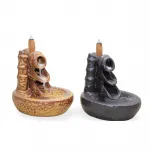 Dekoratif Seramik Geri Akış Tütsülük Şelale Efektli Meditasyon ve Rahatlama Odası Objeleri