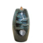 El Yapımı Seramik Geri Akış Şelale Tütsülük – Dekoratif Ev Aksesuarı ile Huzur ve Meditasyon Deneyimi