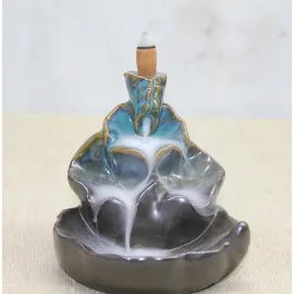 Eşsiz Seramik Geri Akış Tütsülük | Sakinlik Veren Şelale Efektiyle Evinizde Huzur Köşesi