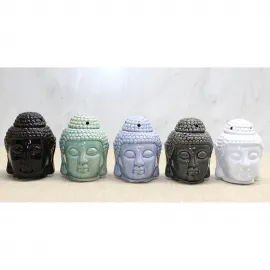 Zarif Seramik Buda Büstü Buhurdanlık Ev ve Ofis Dekorasyonu için Estetik ve Huzurlu Atmosfer